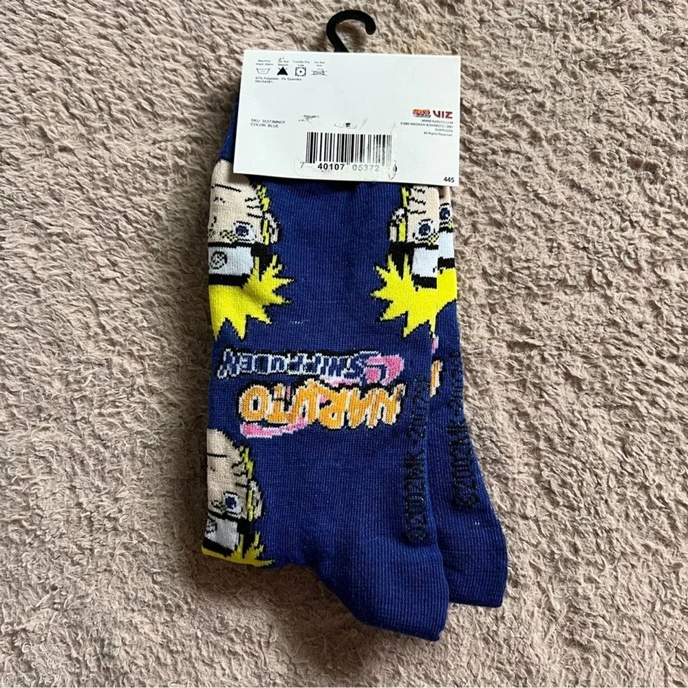 NWT Naruto Crew Socks‎
